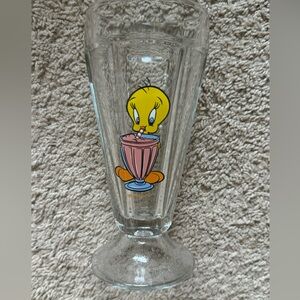 Tweety bird ice cream glass